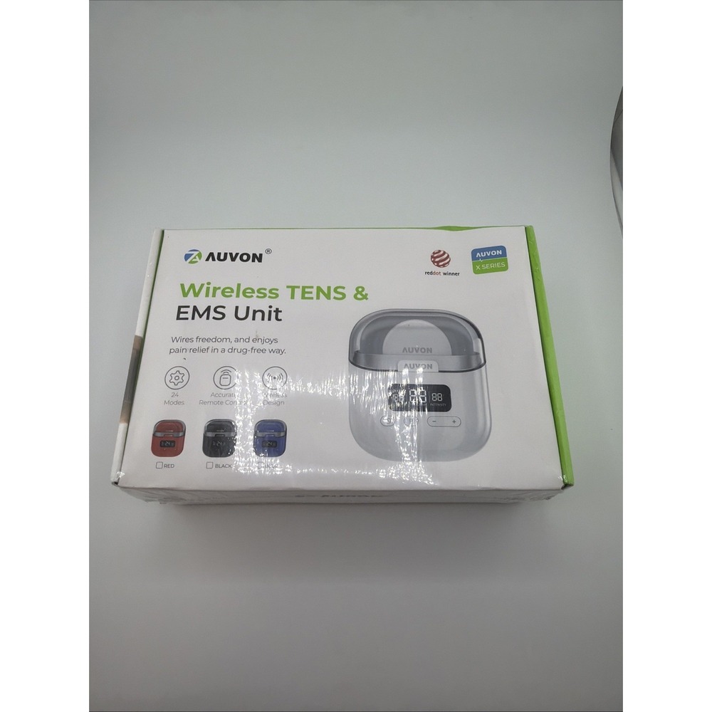 NEW SEALED AUVON Wireless Tens & EMS Unit Stimulator Rechargeable Pocket Size